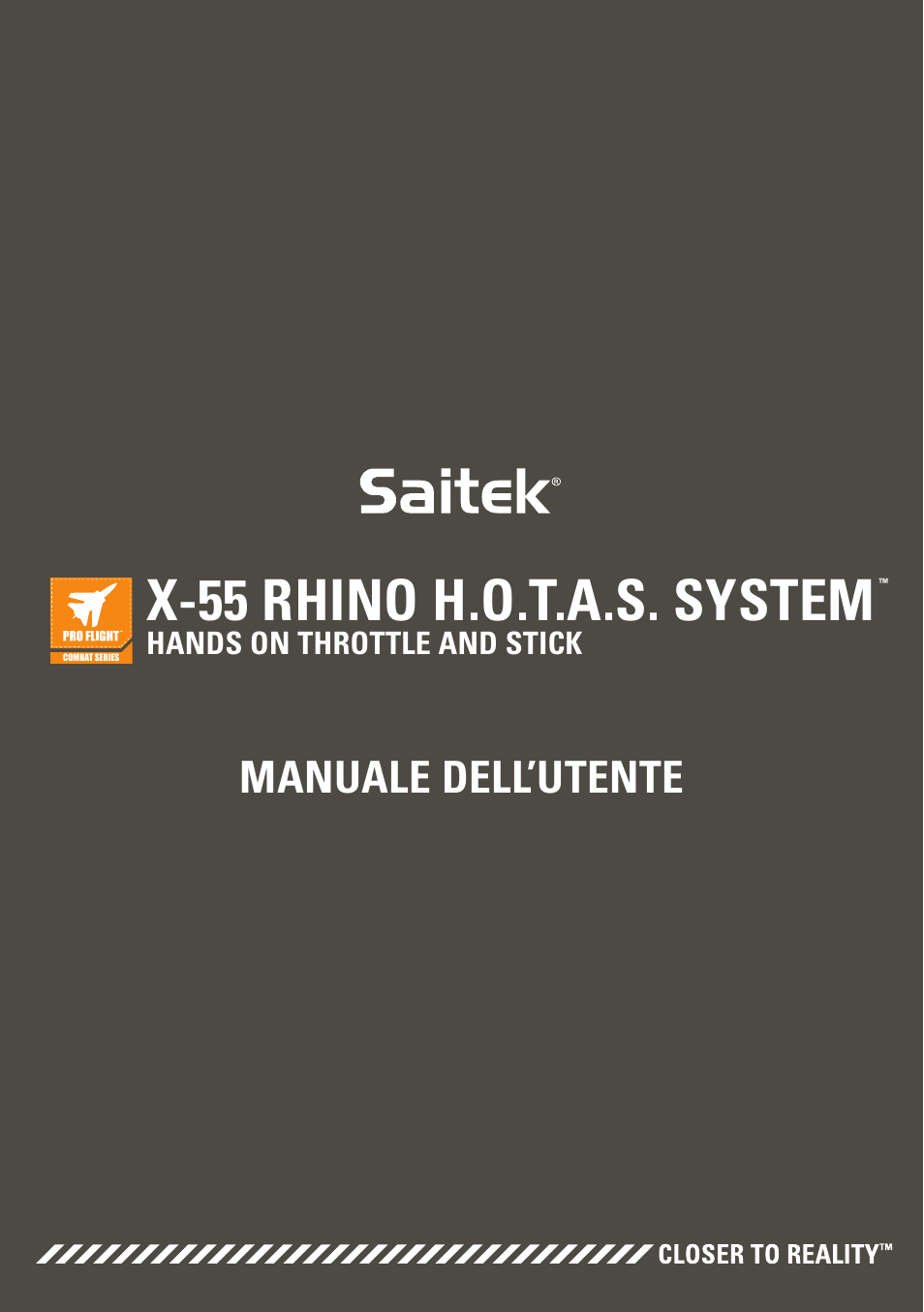 X-55 rhino h.o.t.a.s. system, Manuale dell’utente | TRITTON X-55 Rhino H.O.T.A.S System Pro Flight User Manual | Page 85 / 224