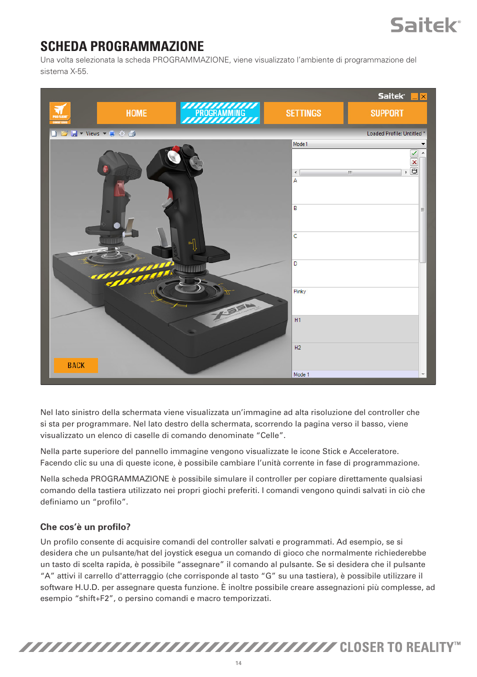Scheda programmazione | TRITTON X-55 Rhino H.O.T.A.S System Pro Flight User Manual | Page 99 / 224