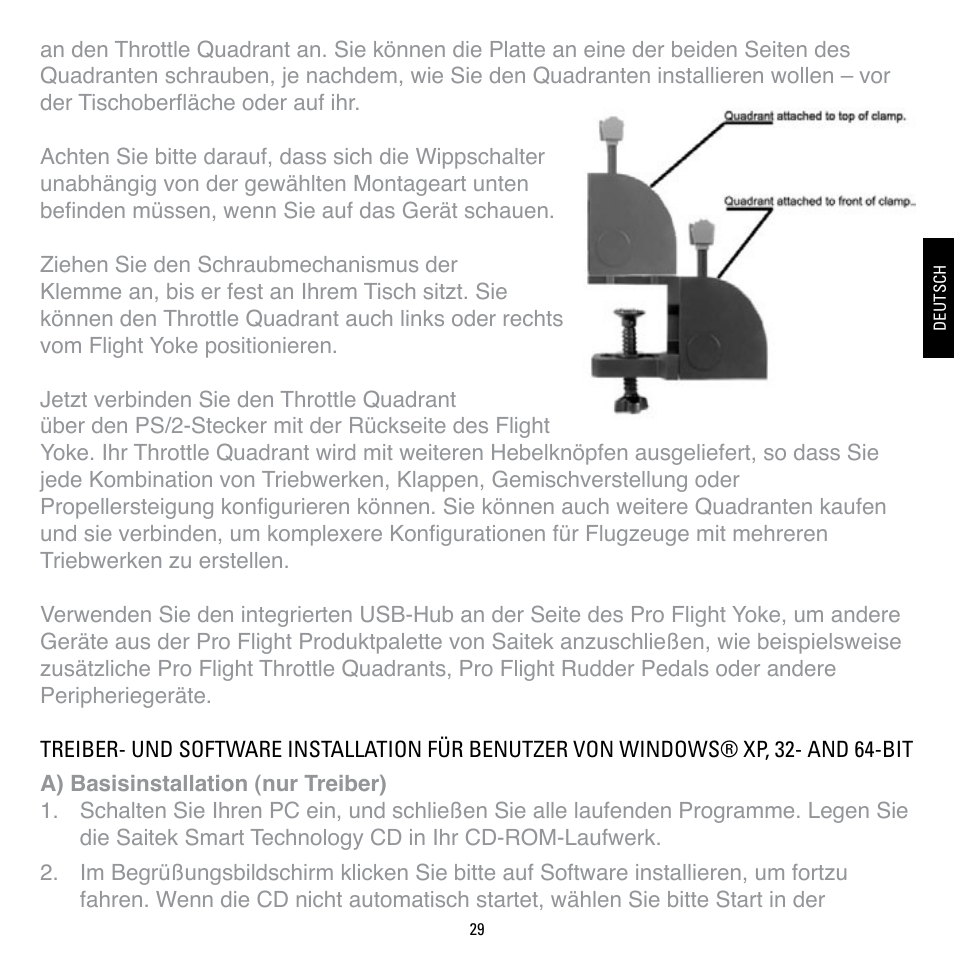 TRITTON Cessna Yoke System Pro Flight User Manual | Page 29 / 68