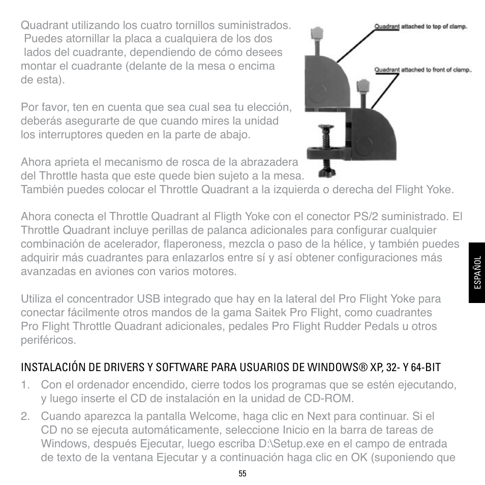 TRITTON Cessna Yoke System Pro Flight User Manual | Page 55 / 68