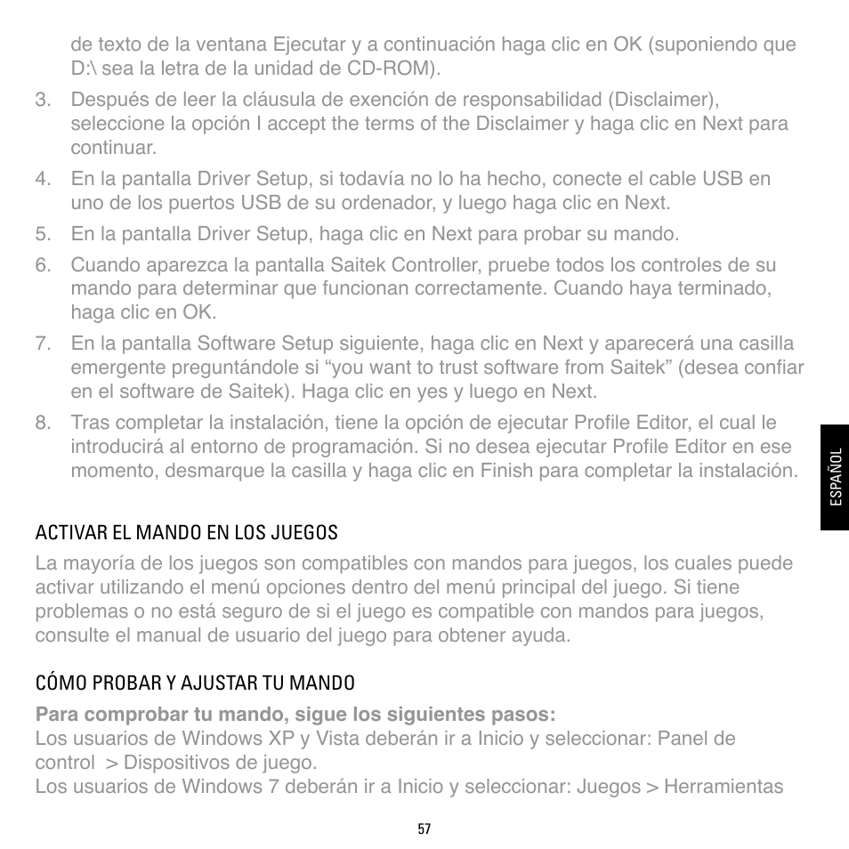 TRITTON Cessna Yoke System Pro Flight User Manual | Page 57 / 68