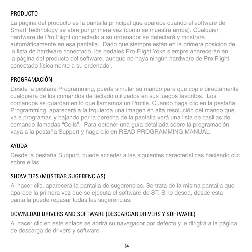 TRITTON Cessna Yoke System Pro Flight User Manual | Page 64 / 68