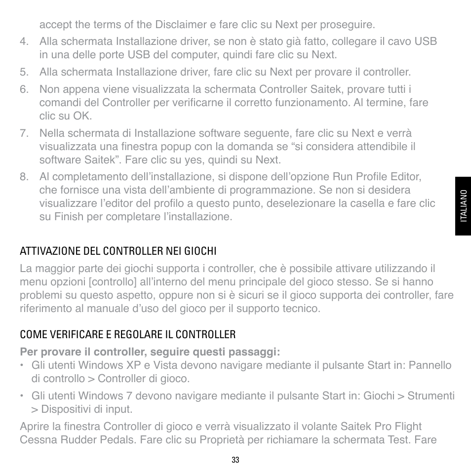 TRITTON Cessna Rudder Pedals Pro Flight User Manual | Page 33 / 48