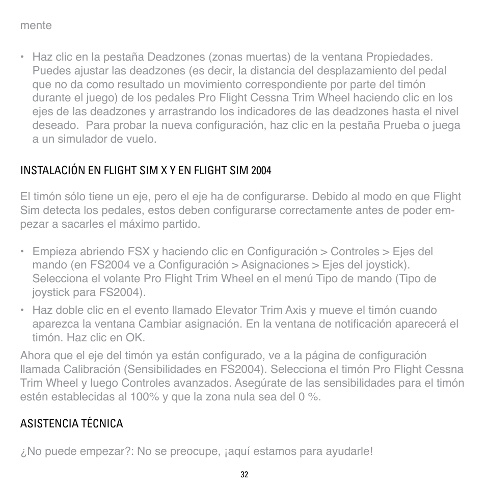 TRITTON Cessna Trim Wheel Pro Flight User Manual | Page 32 / 36