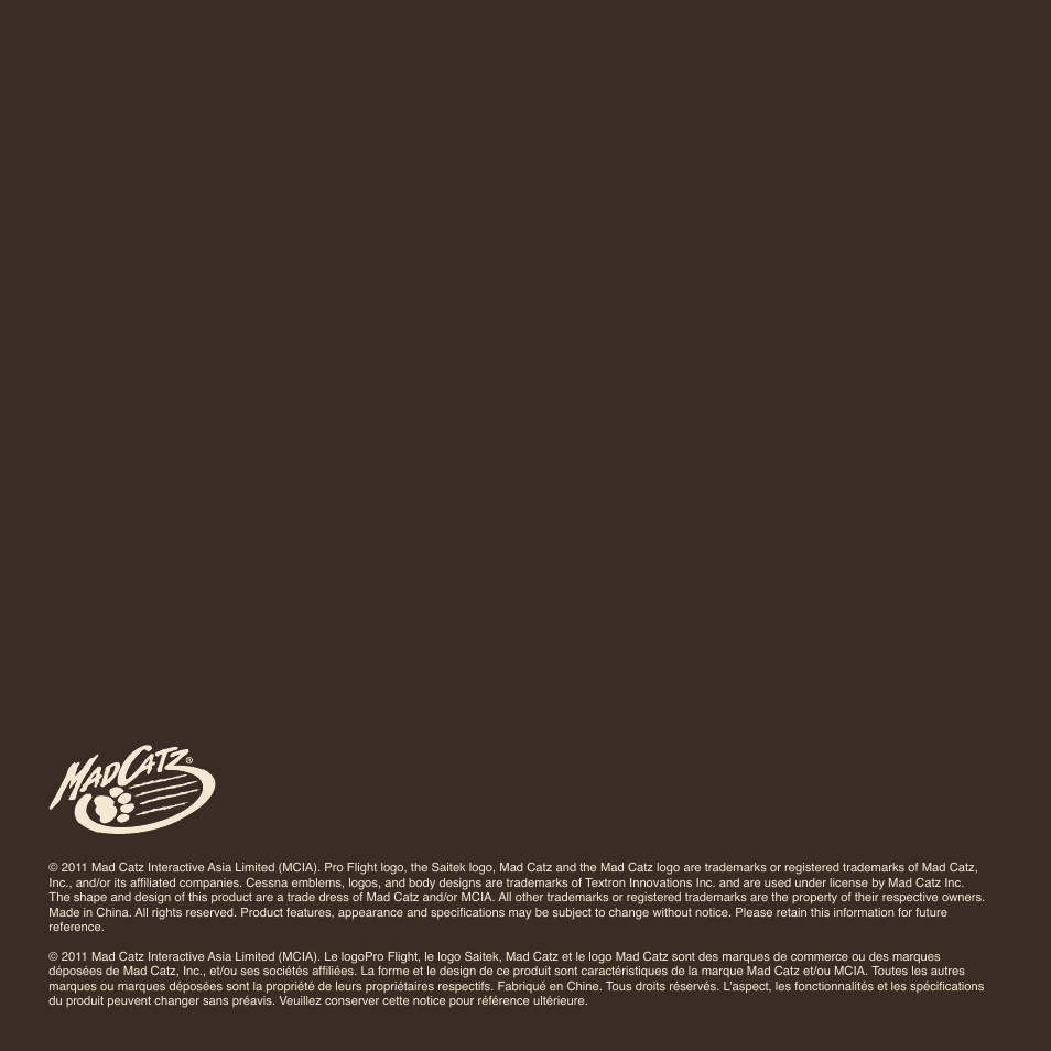TRITTON Cessna Trim Wheel Pro Flight User Manual | Page 36 / 36