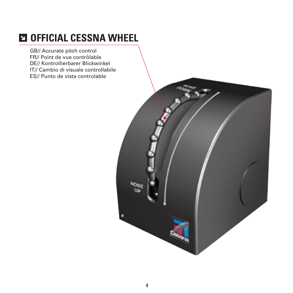 Official cessna wheel | TRITTON Cessna Trim Wheel Pro Flight User Manual | Page 4 / 36