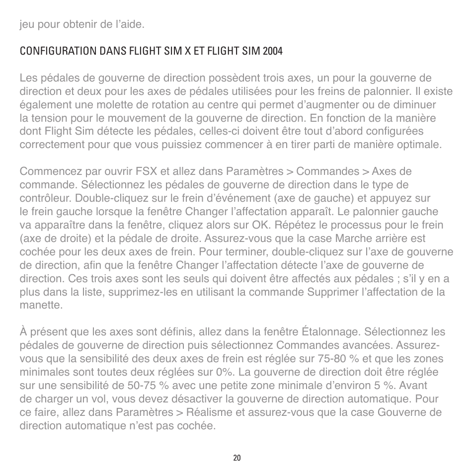 TRITTON Combat Rudder Pedals Pro Flight User Manual | Page 20 / 64