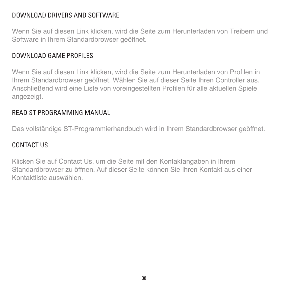 TRITTON Combat Rudder Pedals Pro Flight User Manual | Page 38 / 64