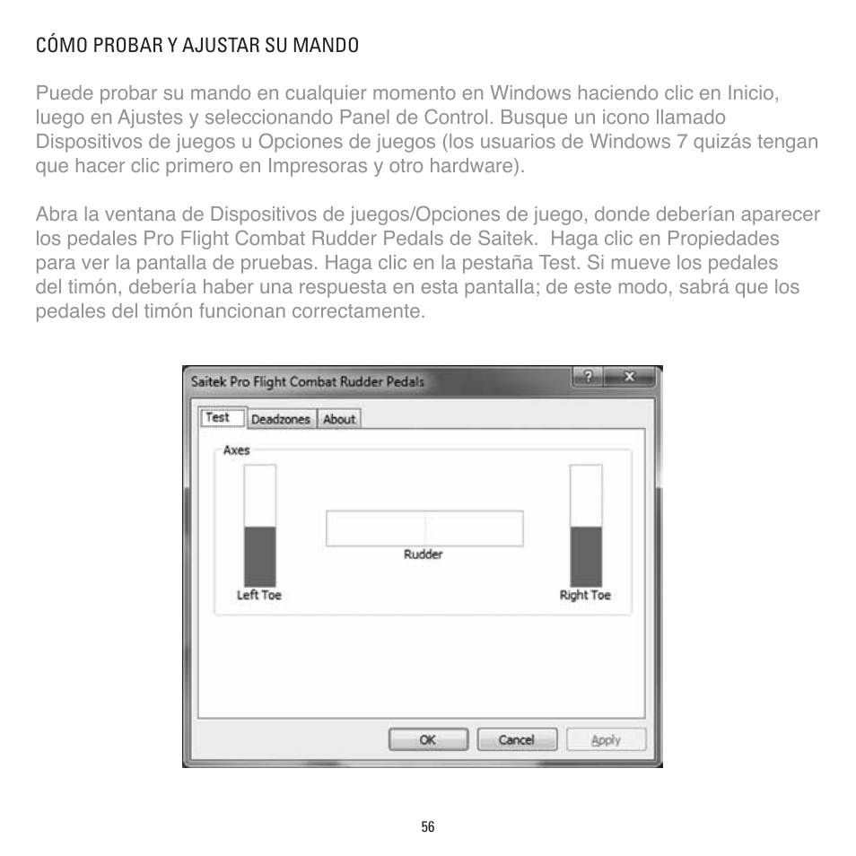 TRITTON Combat Rudder Pedals Pro Flight User Manual | Page 56 / 64