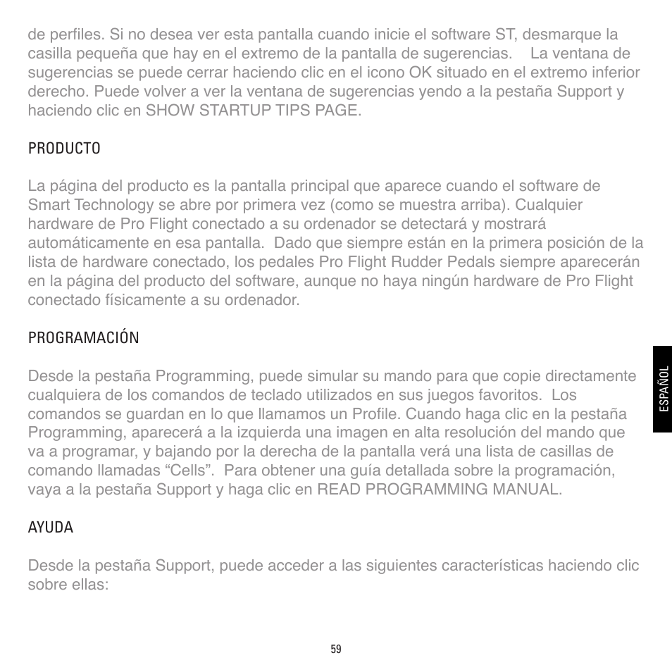 TRITTON Combat Rudder Pedals Pro Flight User Manual | Page 59 / 64