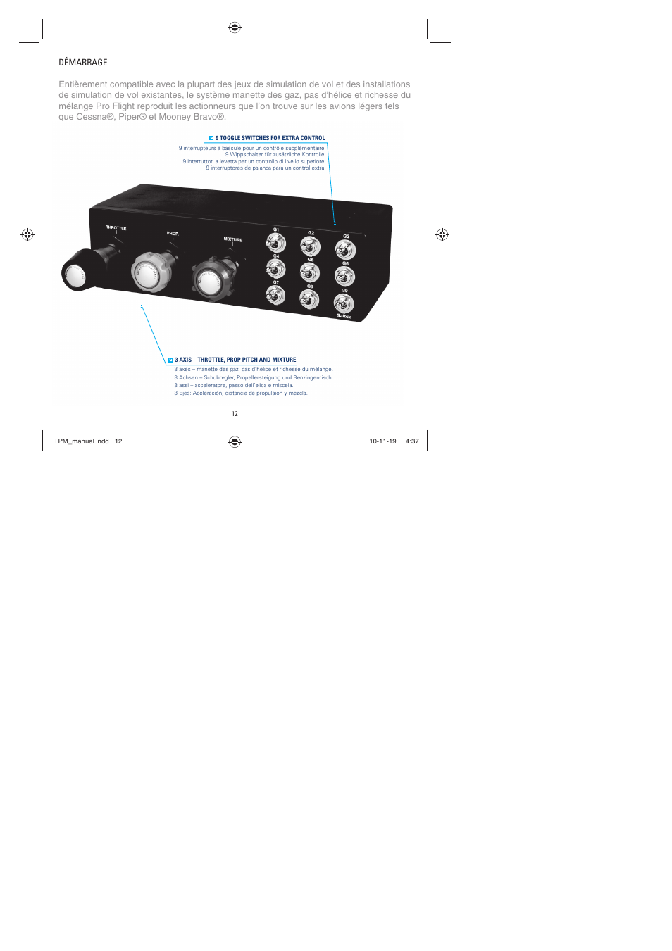 TRITTON TPM Pro Flight User Manual | Page 12 / 48