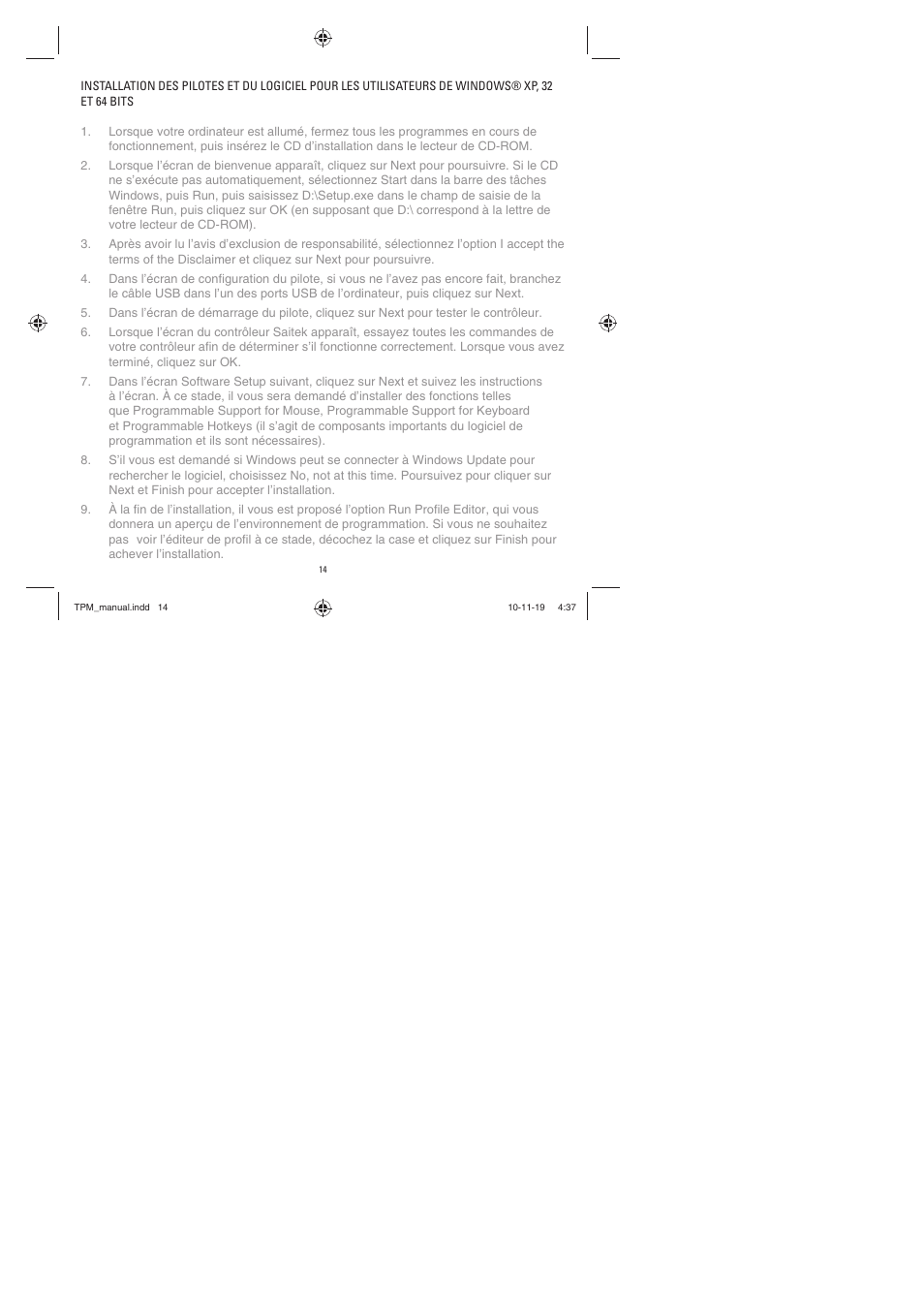 TRITTON TPM Pro Flight User Manual | Page 14 / 48