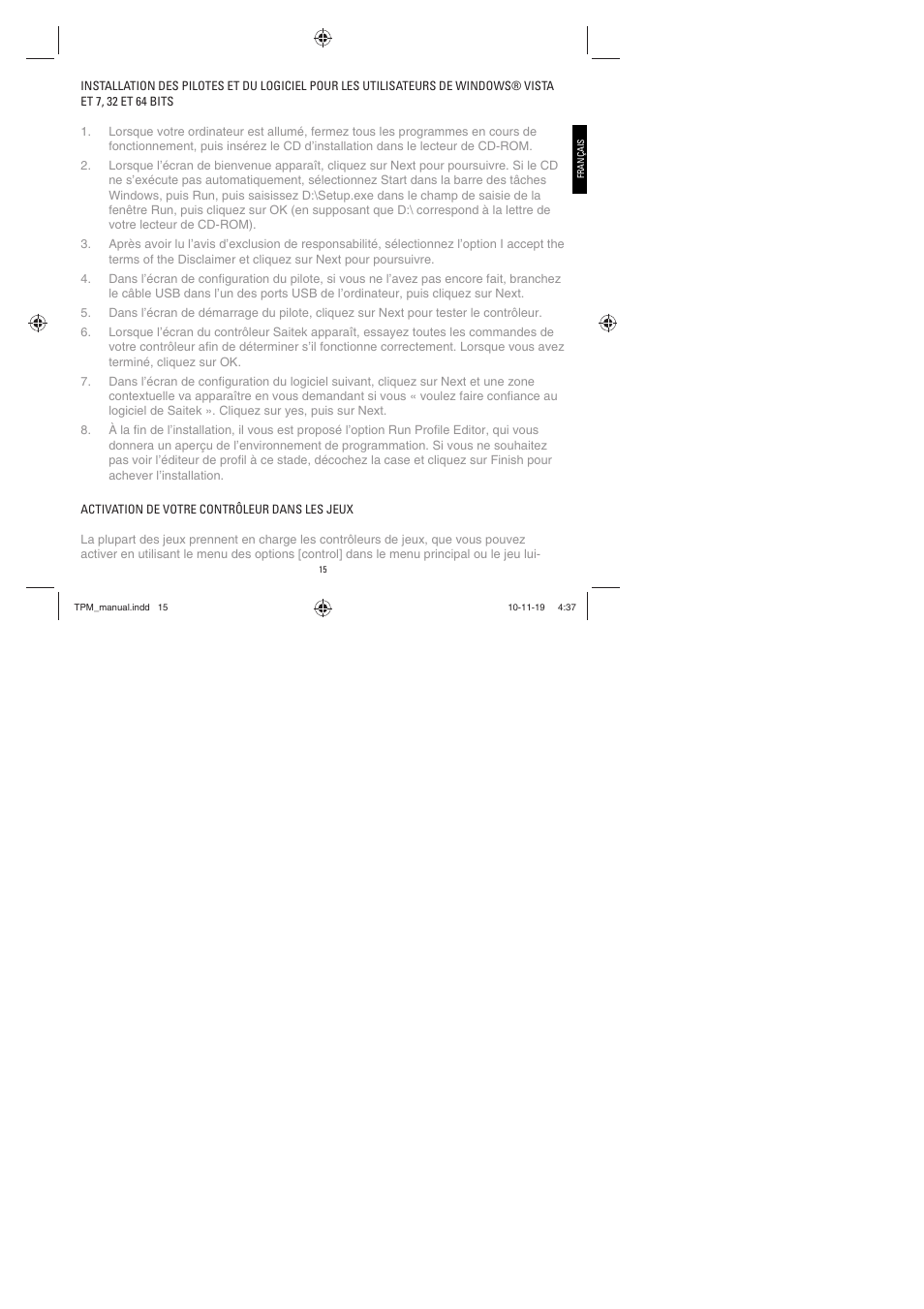 TRITTON TPM Pro Flight User Manual | Page 15 / 48