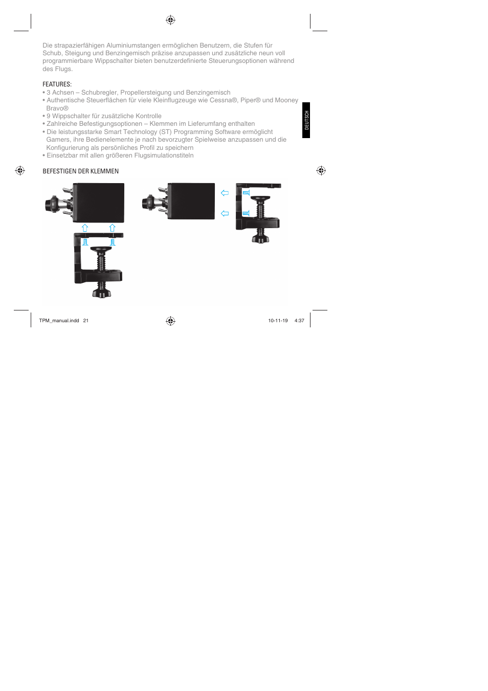 TRITTON TPM Pro Flight User Manual | Page 21 / 48