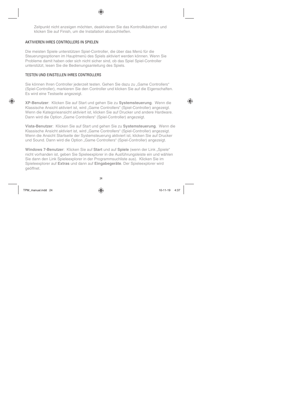 TRITTON TPM Pro Flight User Manual | Page 24 / 48