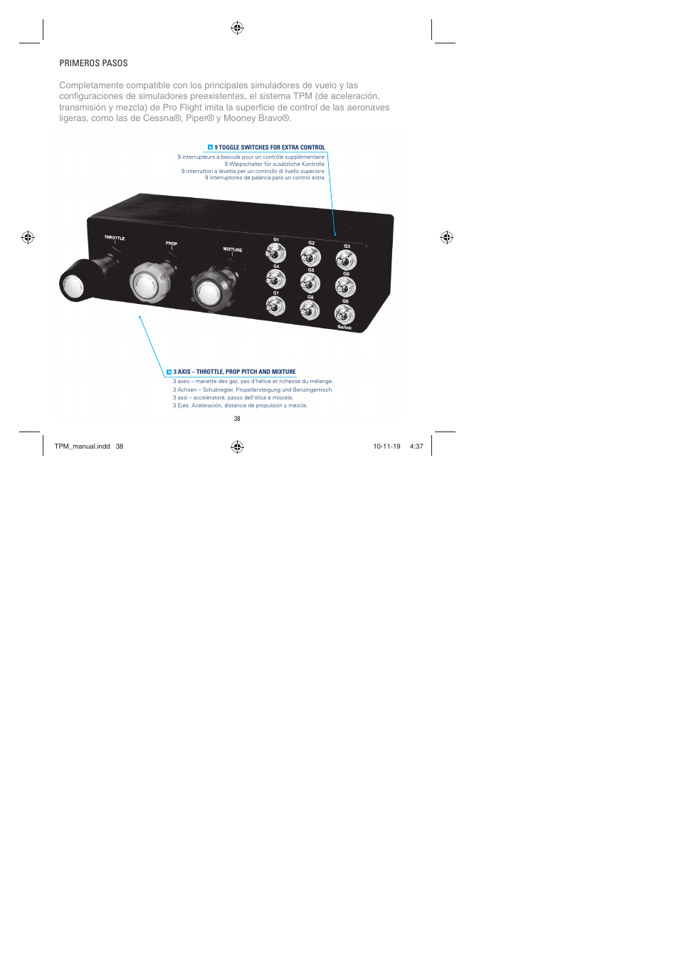 TRITTON TPM Pro Flight User Manual | Page 38 / 48