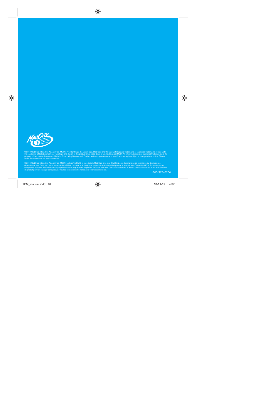 TRITTON TPM Pro Flight User Manual | Page 48 / 48