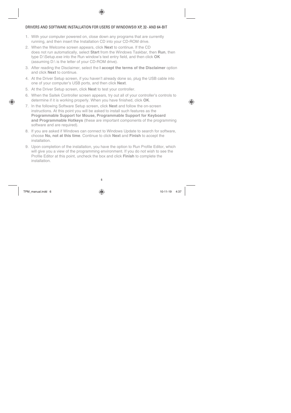 TRITTON TPM Pro Flight User Manual | Page 6 / 48
