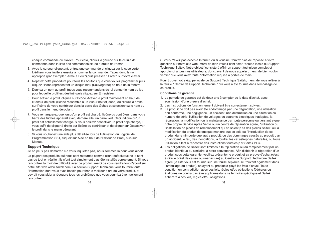 TRITTON Yoke System Pro Flight User Manual | Page 20 / 37