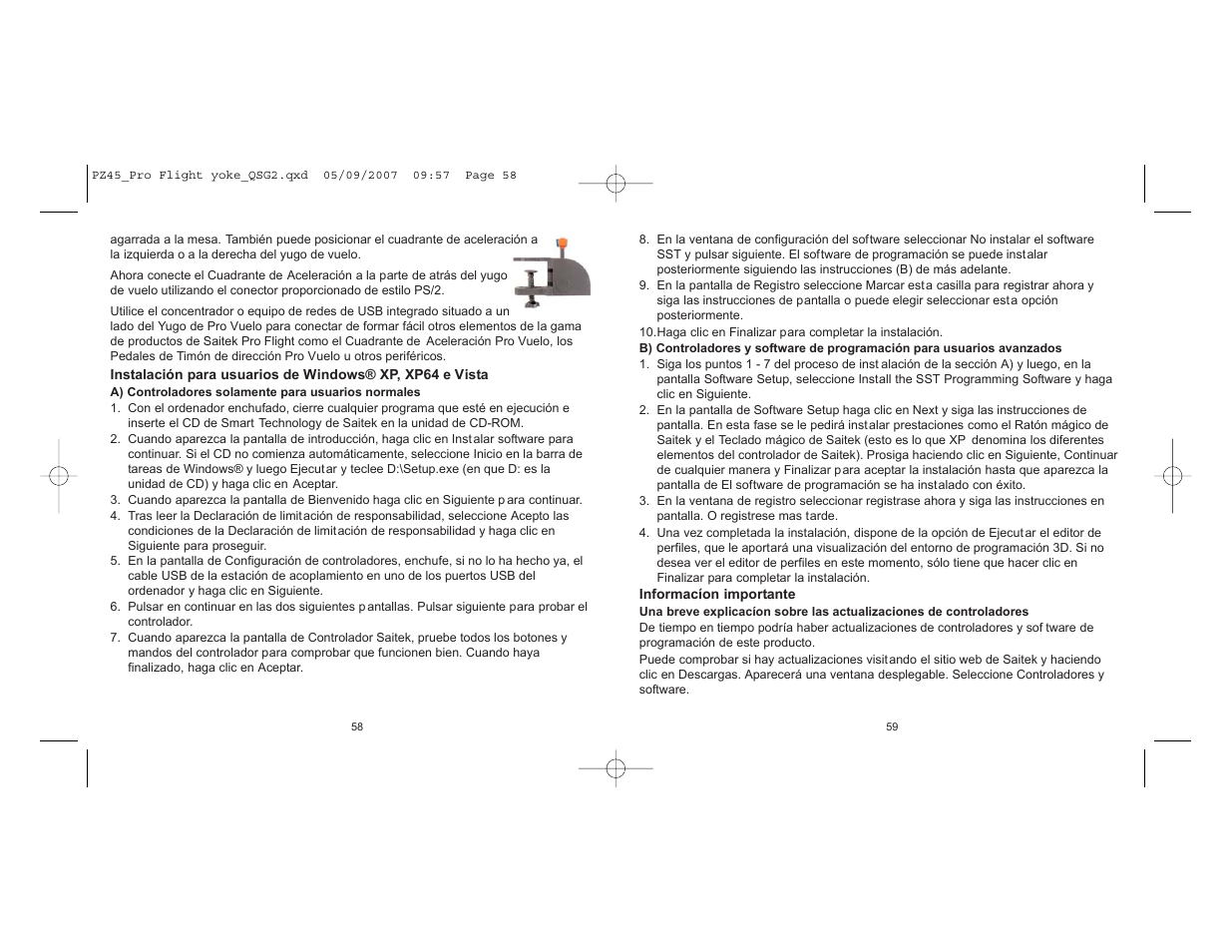 TRITTON Yoke System Pro Flight User Manual | Page 30 / 37