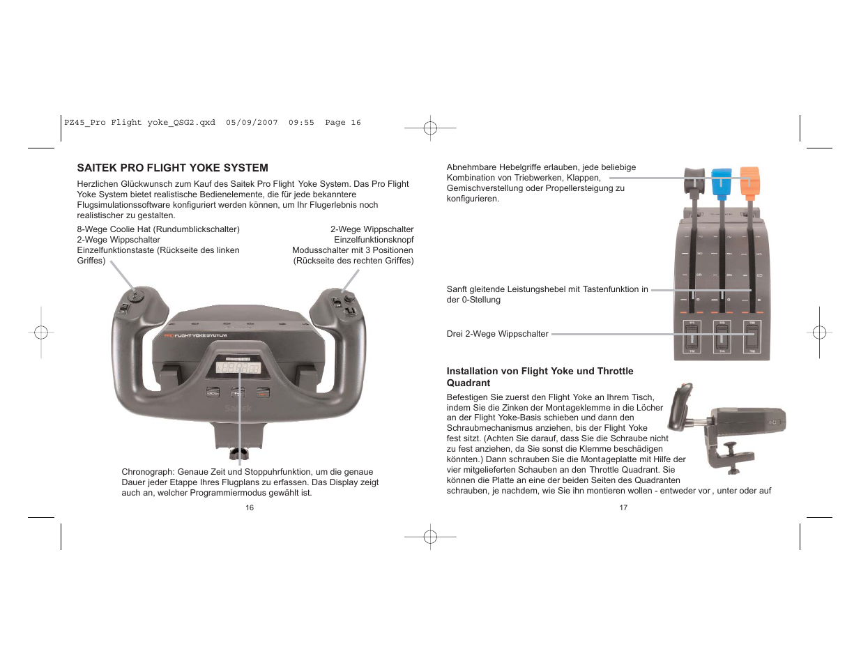 TRITTON Yoke System Pro Flight User Manual | Page 9 / 37