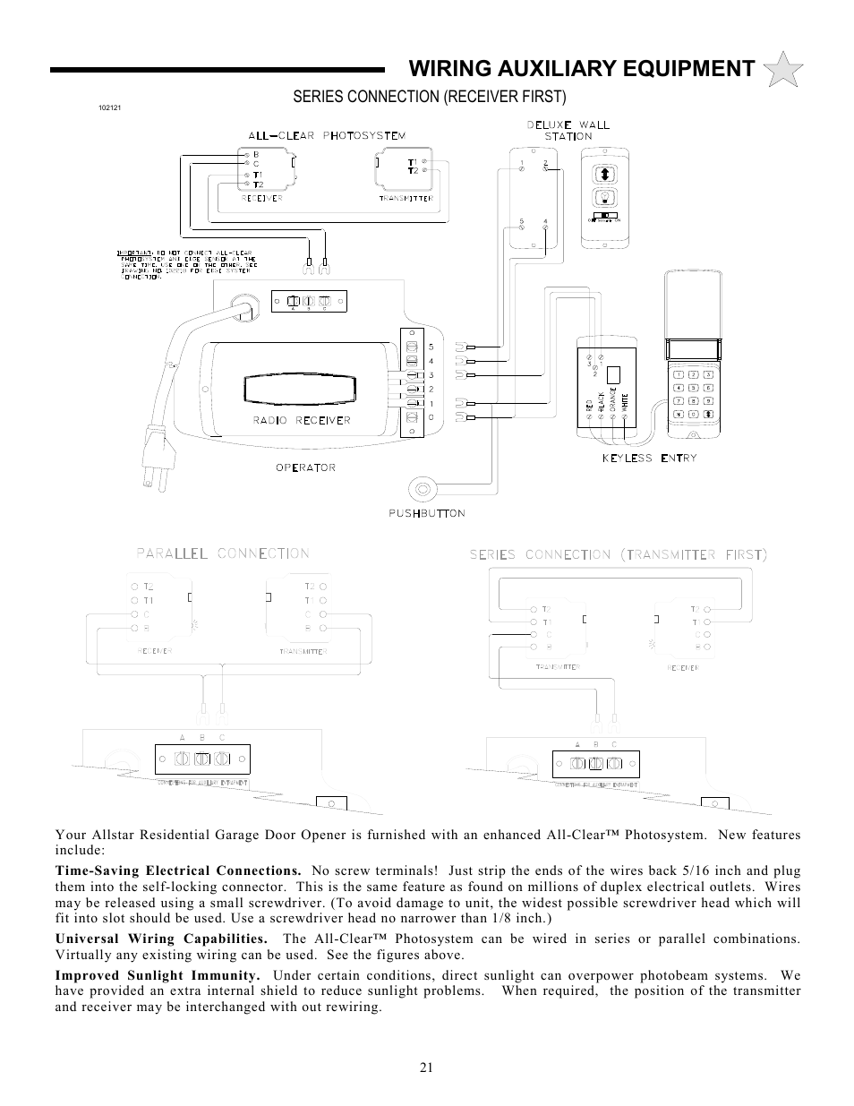 Wiring auxiliary equipment | Allstar Products Group 3500 User Manual | Page 21 / 24