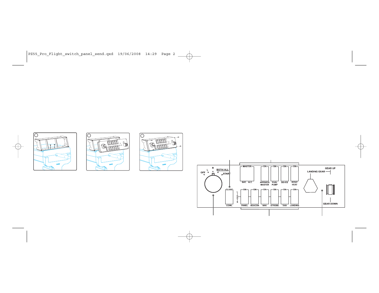 Saitek pro flight switch panel | TRITTON Switch Panel Pro Flight User Manual | Page 2 / 17