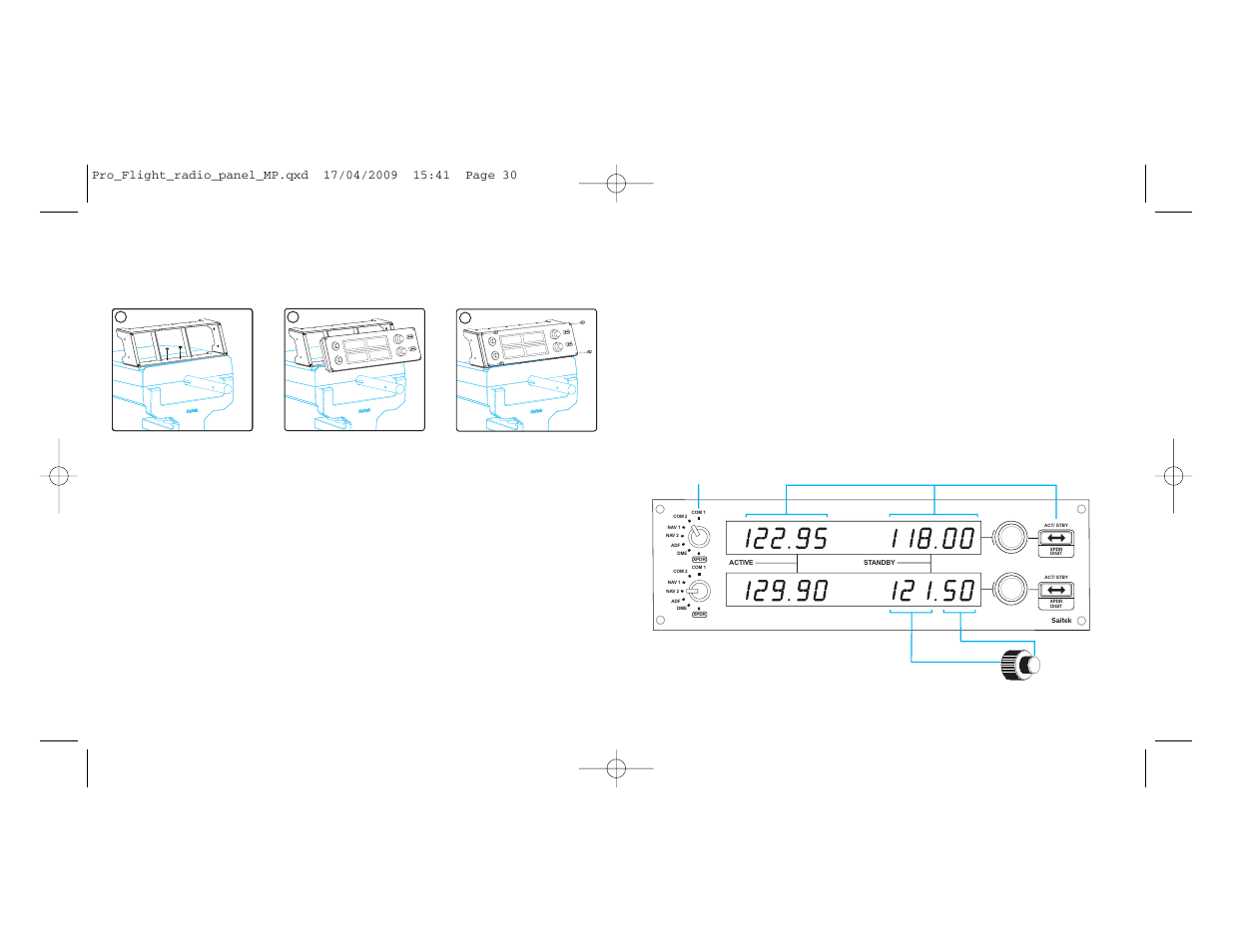 Panel de radio pro vuelo de saitek | TRITTON Radio Panel Pro Flight User Manual | Page 16 / 23