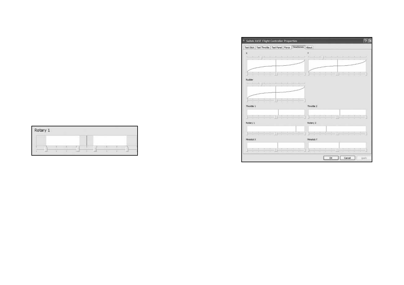 Deadzones | TRITTON X-65f Flight Controller User Manual | Page 30 / 96