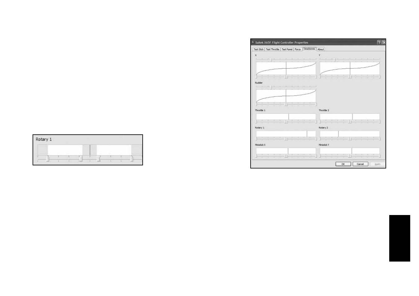 Zonas inactivas | TRITTON X-65f Flight Controller User Manual | Page 81 / 96
