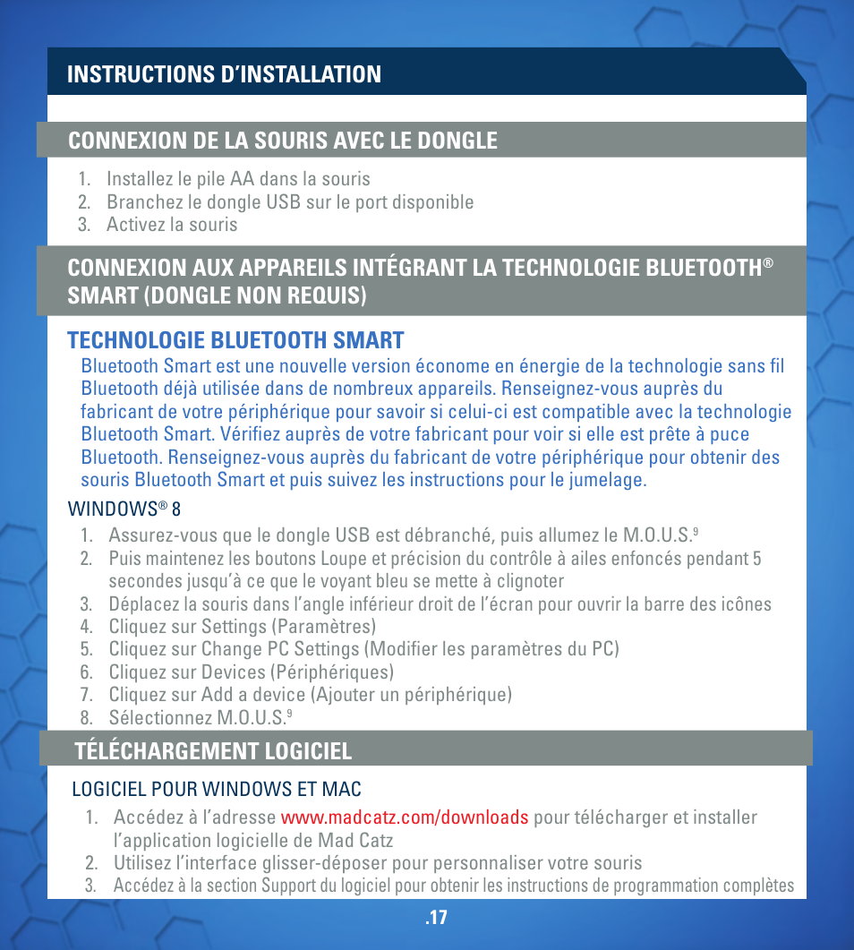 TRITTON M.O.U.S 9 User Manual | Page 17 / 44