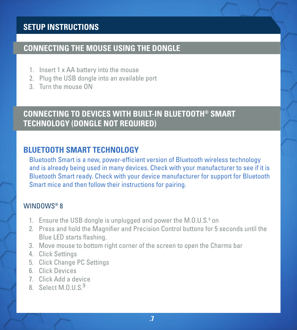 TRITTON M.O.U.S 9 User Manual | Page 7 / 44