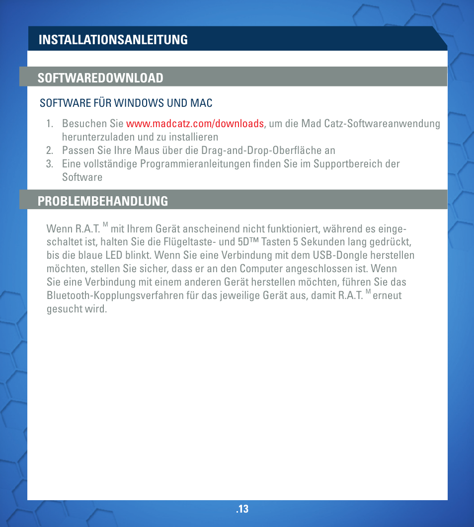 TRITTON R.A.T. M User Manual | Page 13 / 44