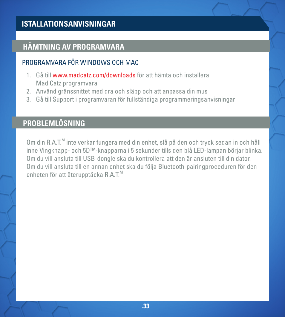 TRITTON R.A.T. M User Manual | Page 33 / 44