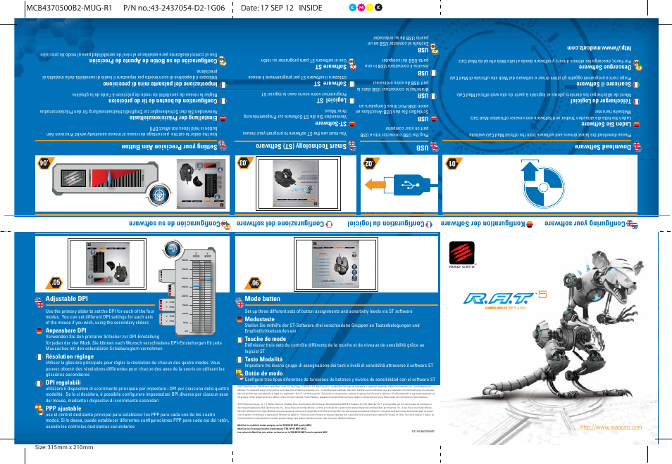 TRITTON R.A.T. 5 User Manual | 2 pages