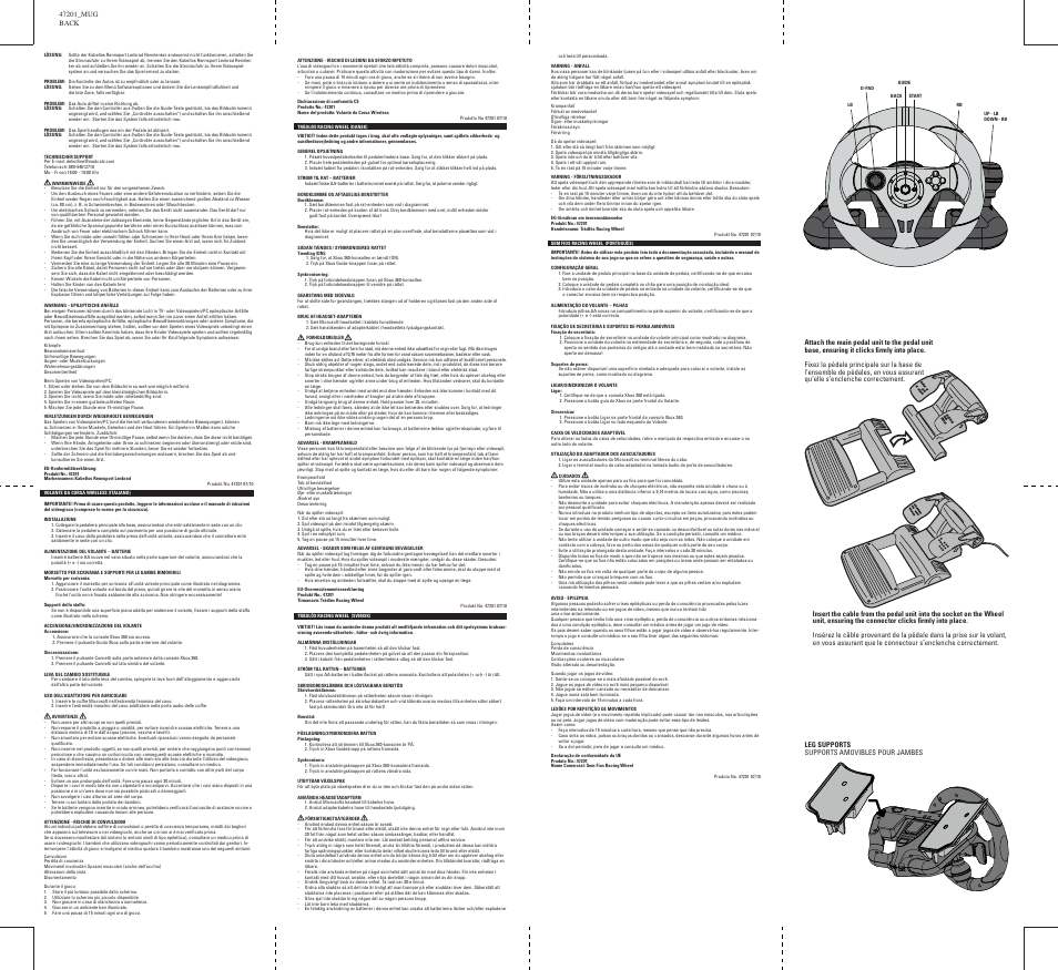TRITTON Wireless Racing Wheel for Xbox 360 User Manual | Page 2 / 2