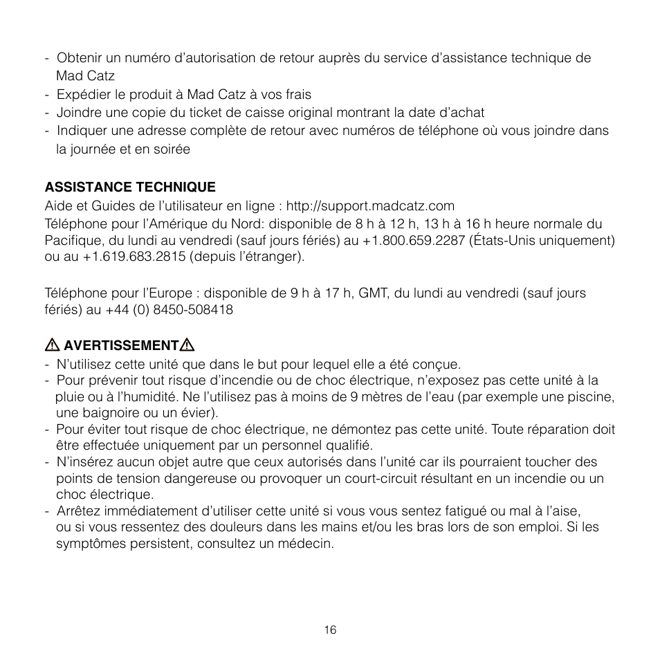 TRITTON AV8R FlightStick for PC User Manual | Page 16 / 28