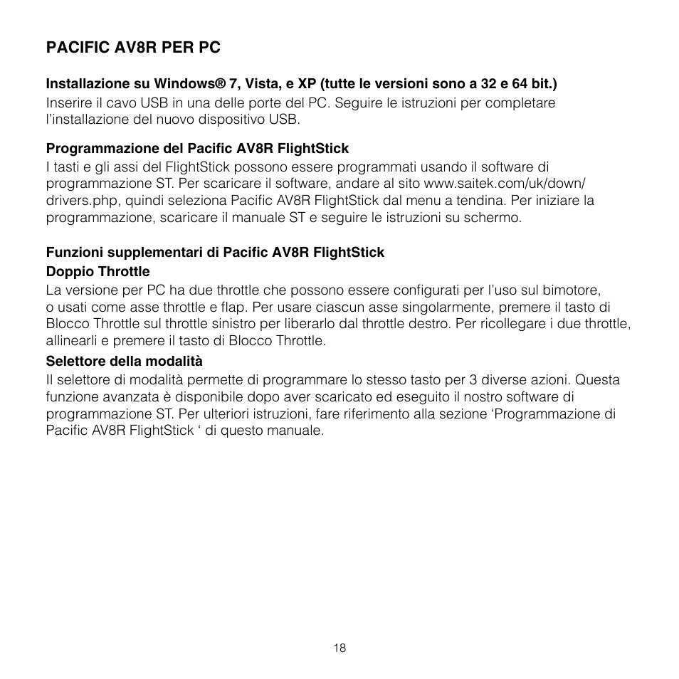 TRITTON AV8R FlightStick for PC User Manual | Page 18 / 28