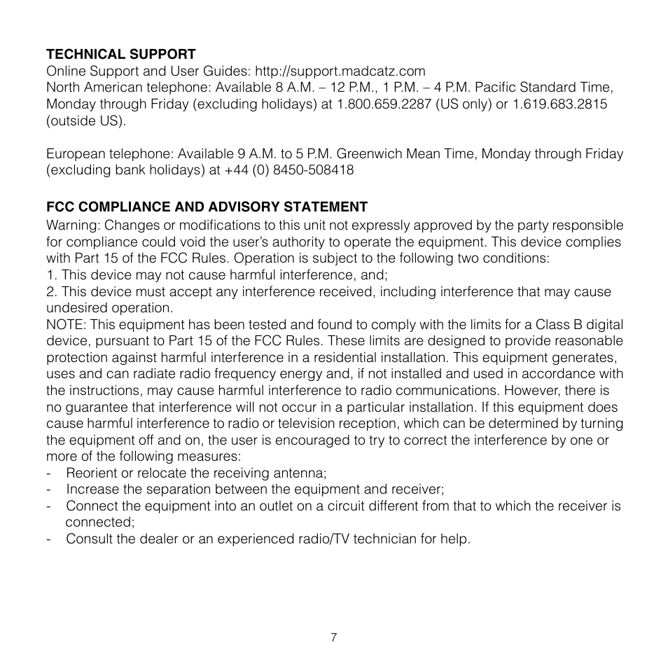 TRITTON AV8R FlightStick for Xbox 360 User Manual | Page 7 / 28