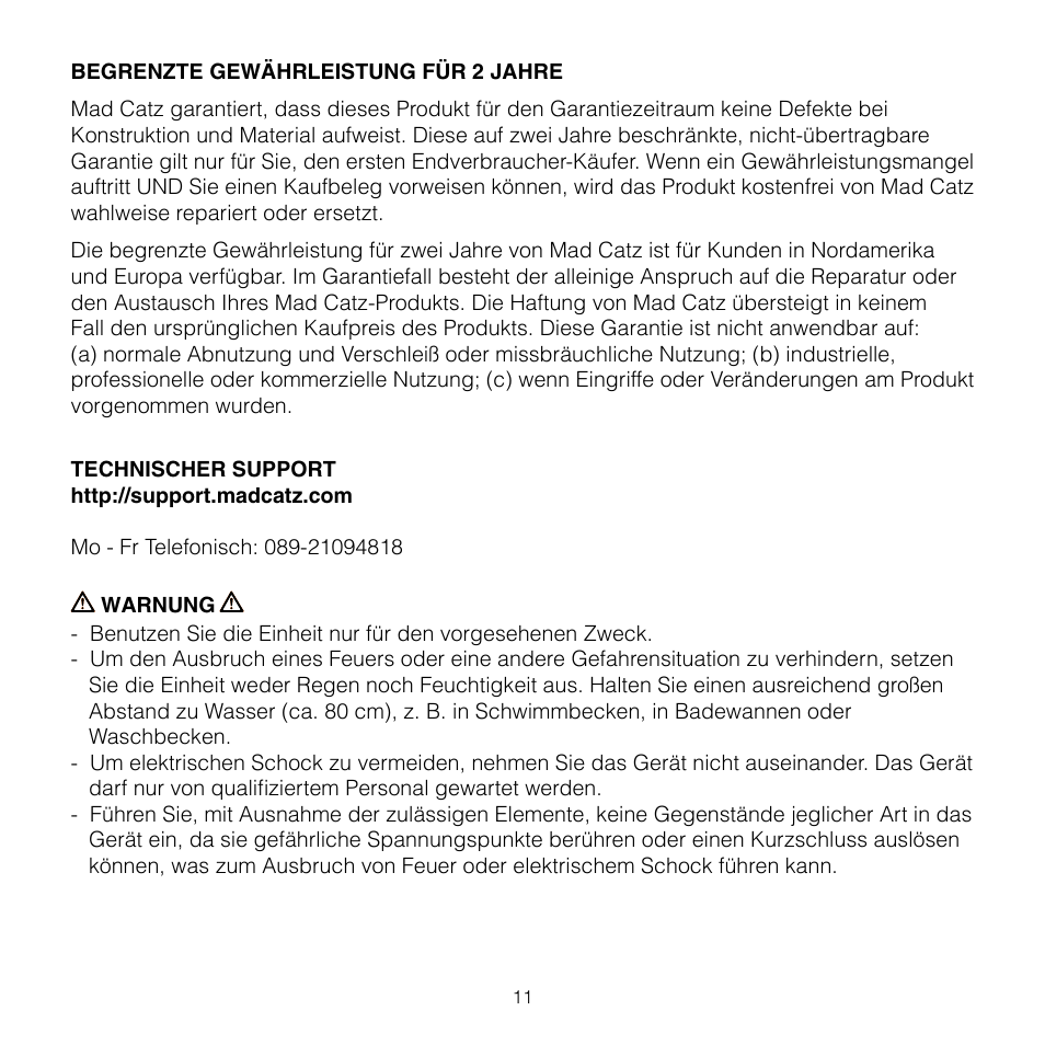 TRITTON AV8R FlightStick for PS3 User Manual | Page 11 / 28