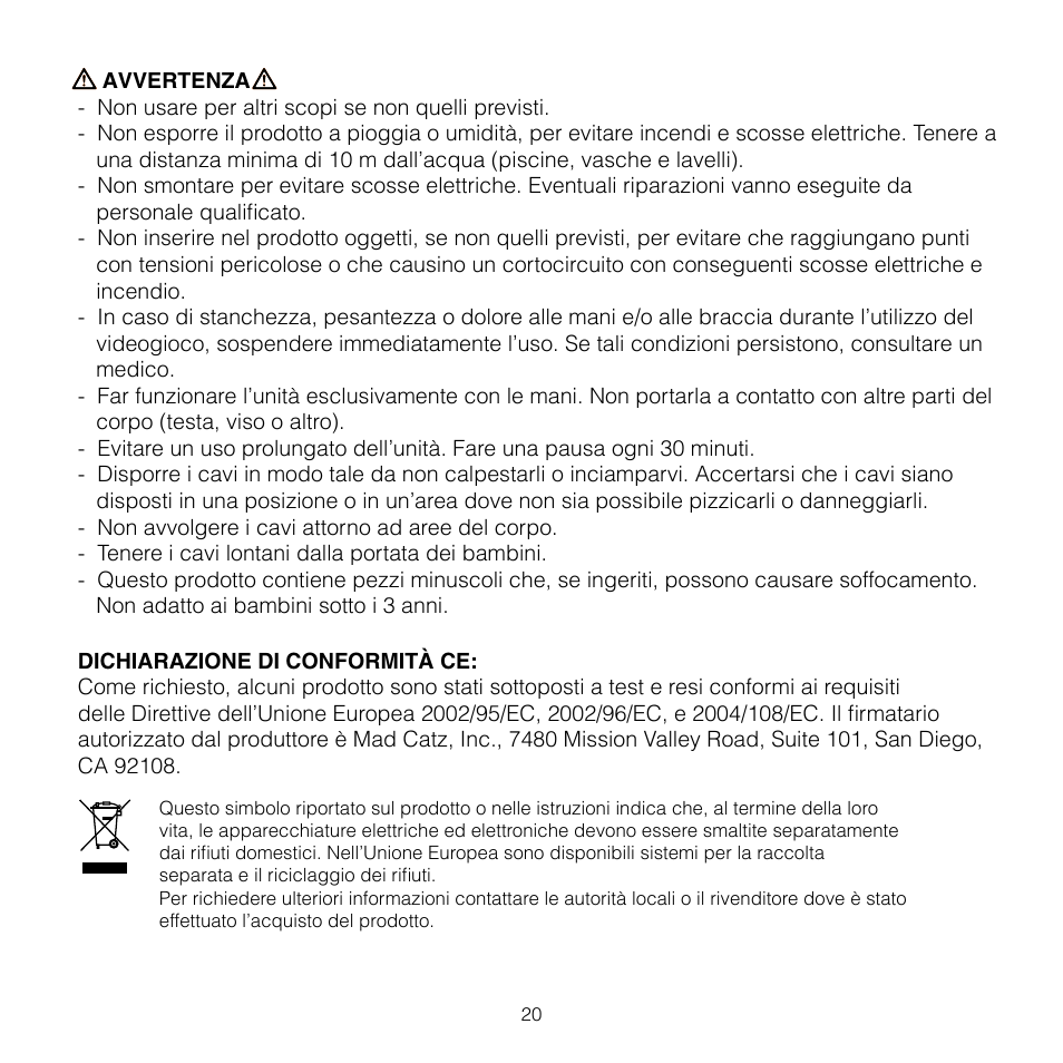 TRITTON AV8R FlightStick for PS3 User Manual | Page 20 / 28