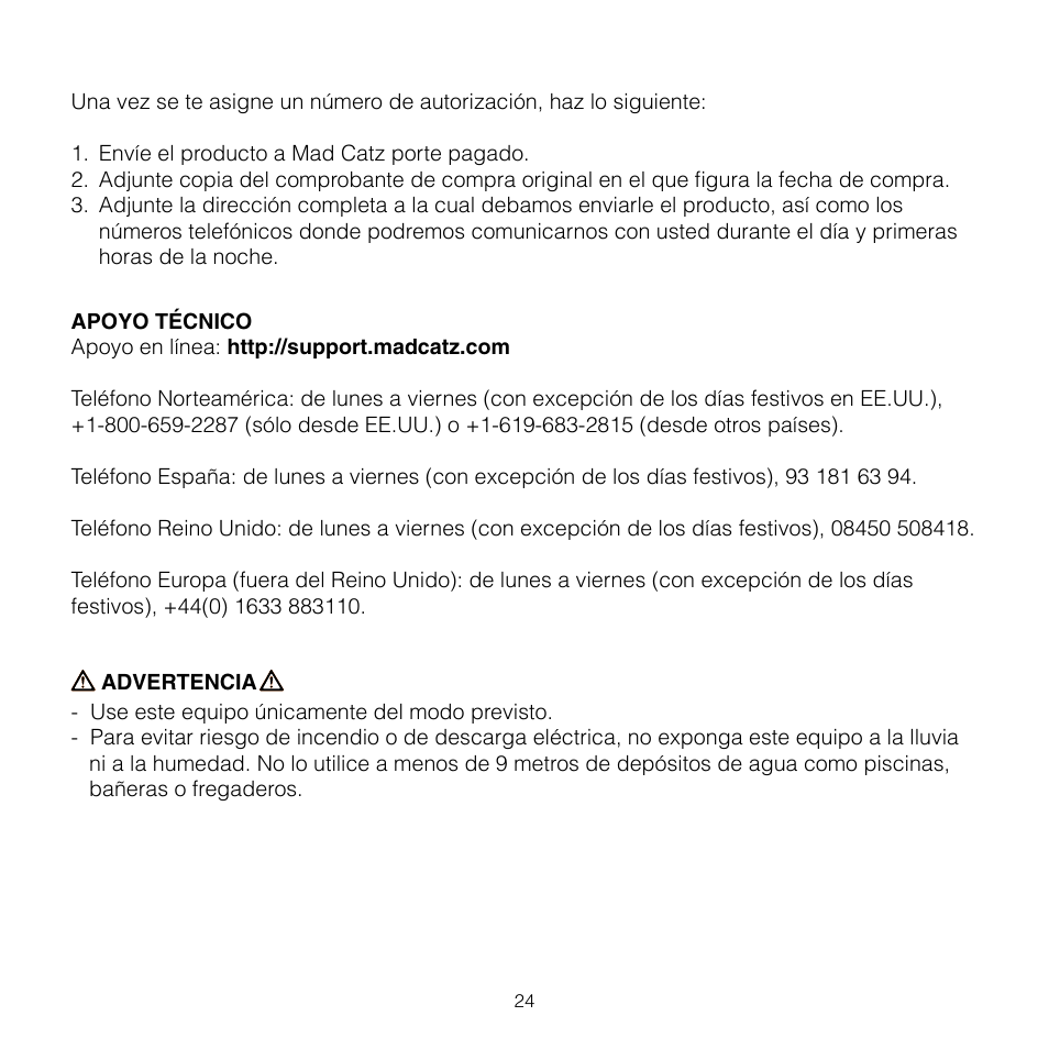 TRITTON AV8R FlightStick for PS3 User Manual | Page 24 / 28