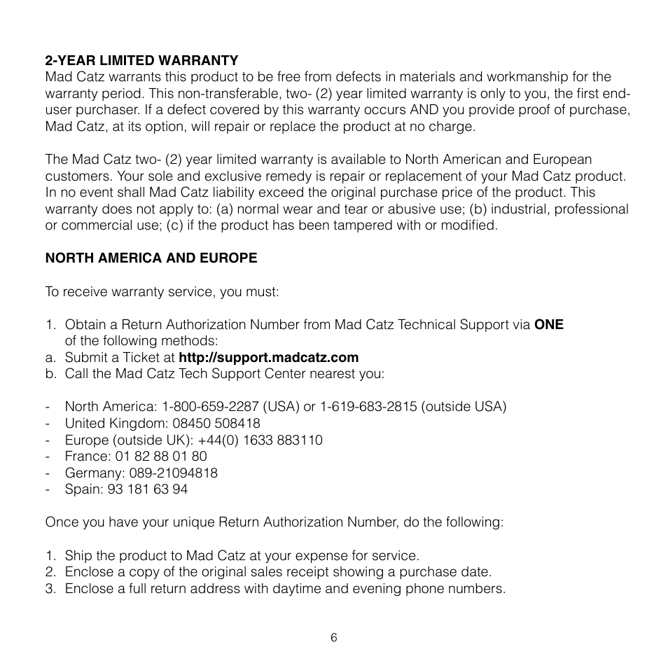 TRITTON AV8R FlightStick for PS3 User Manual | Page 6 / 28