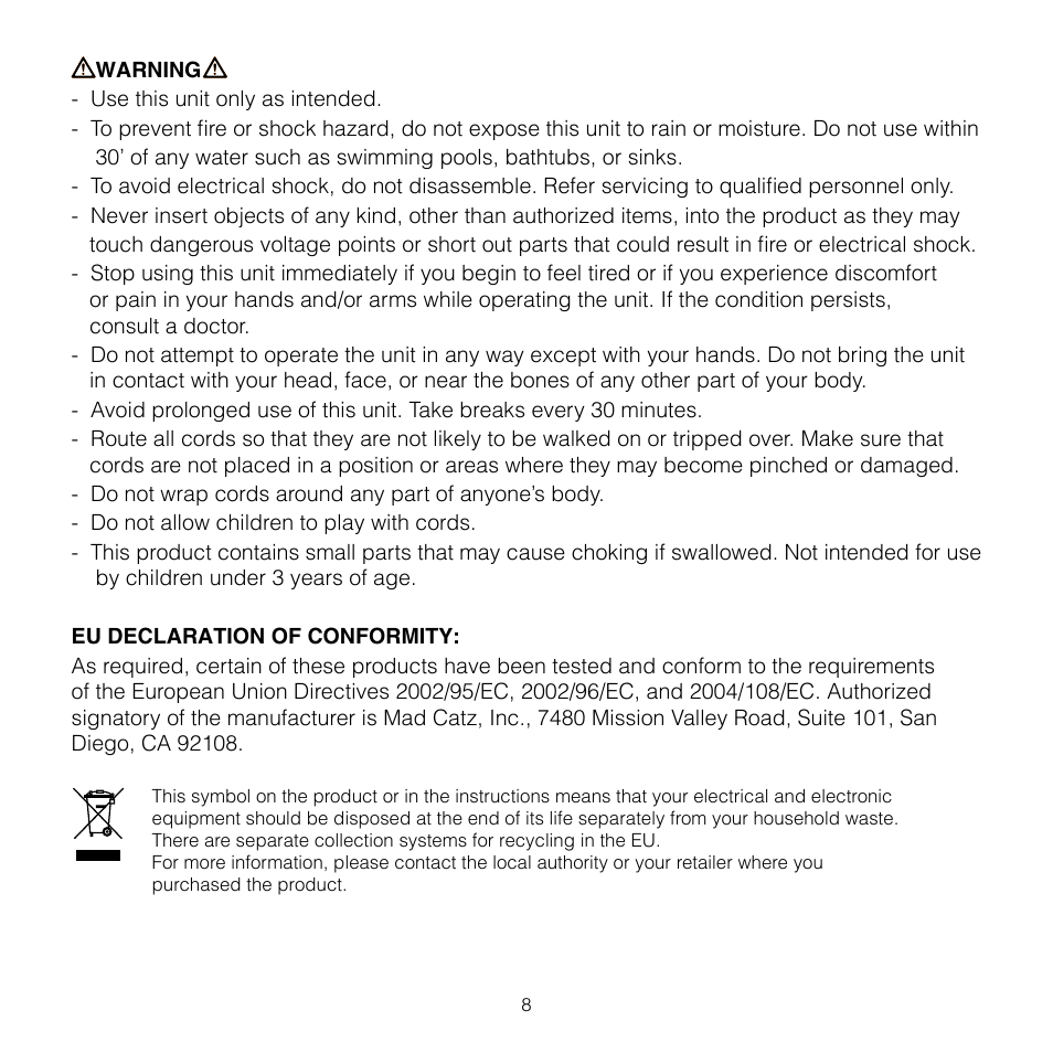 TRITTON AV8R FlightStick for PS3 User Manual | Page 8 / 28