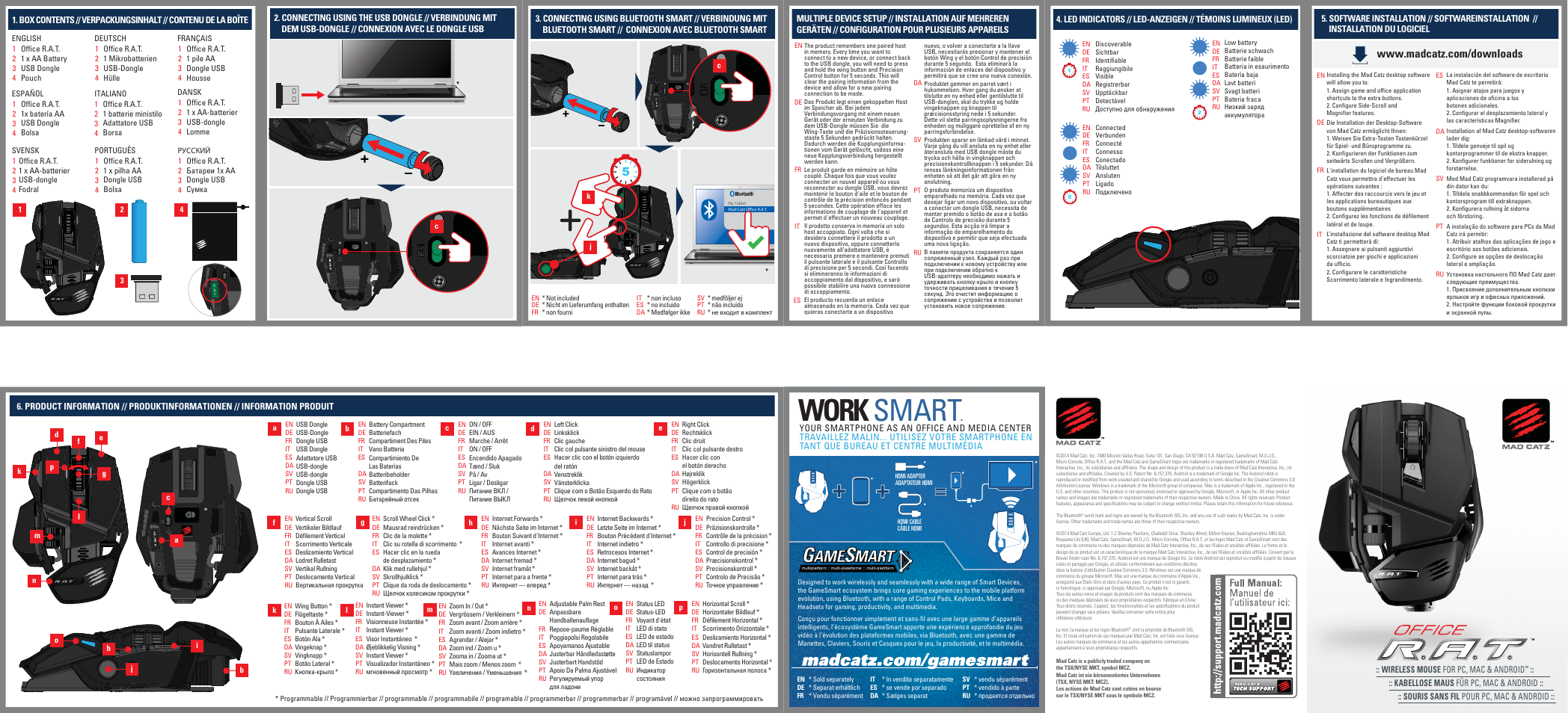 TRITTON Office R.A.T. Wireless Mouse User Manual | 1 page