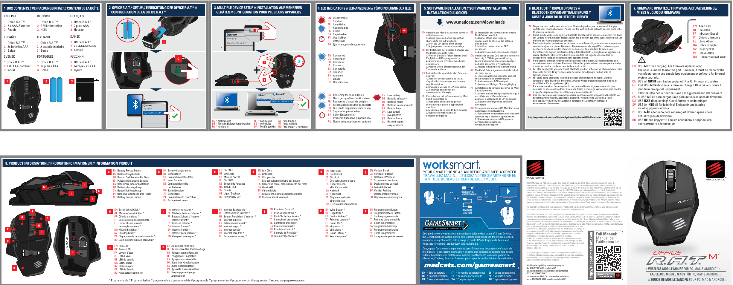 TRITTON Office R.A.T.™ M Wireless Mouse User Manual | 1 page