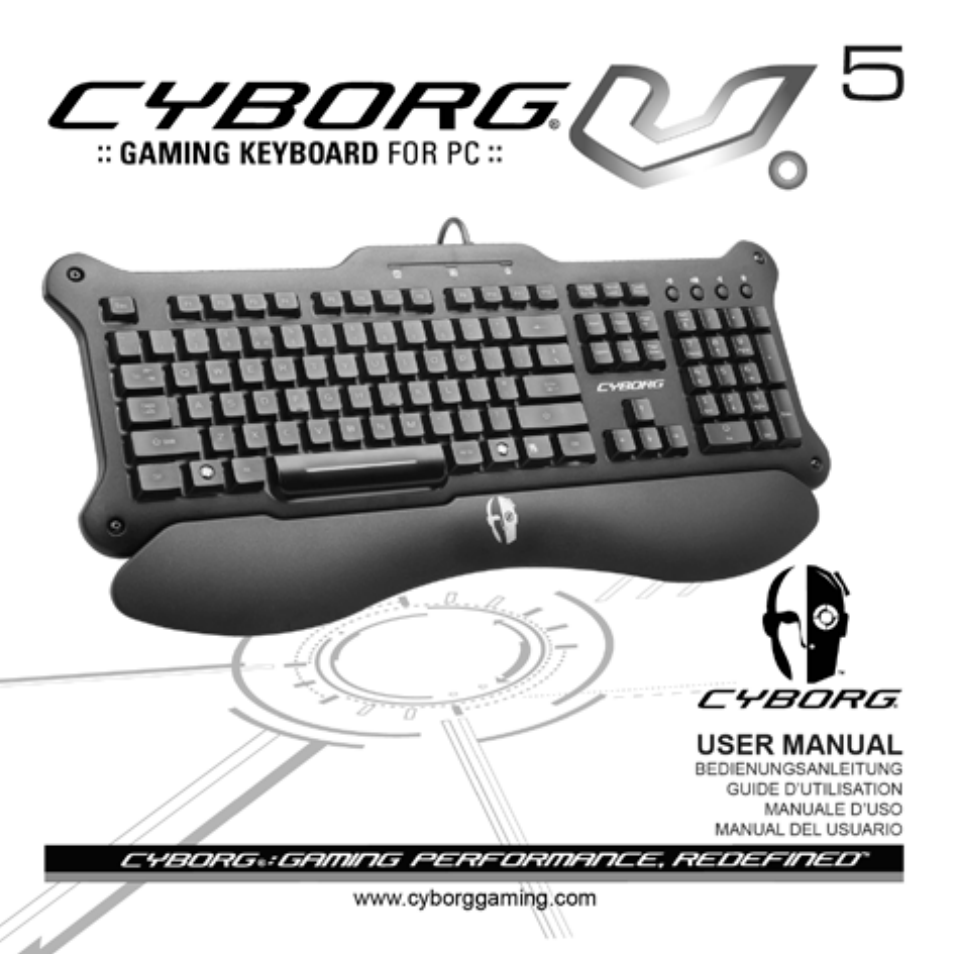 Cyborg V.5 Keyboard User Manual | 12 pages