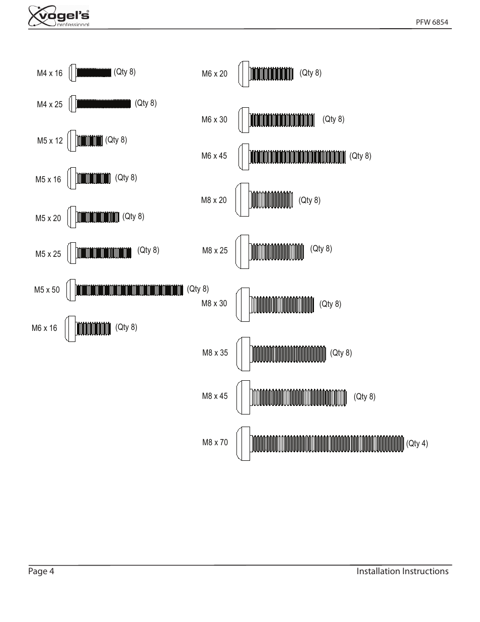 Vogels PFW 6854 User Manual | Page 4 / 10