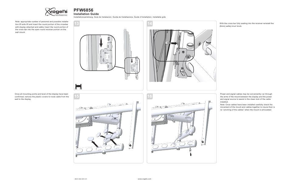 Pfw6856 | Vogels PFW 6856 User Manual | Page 6 / 8