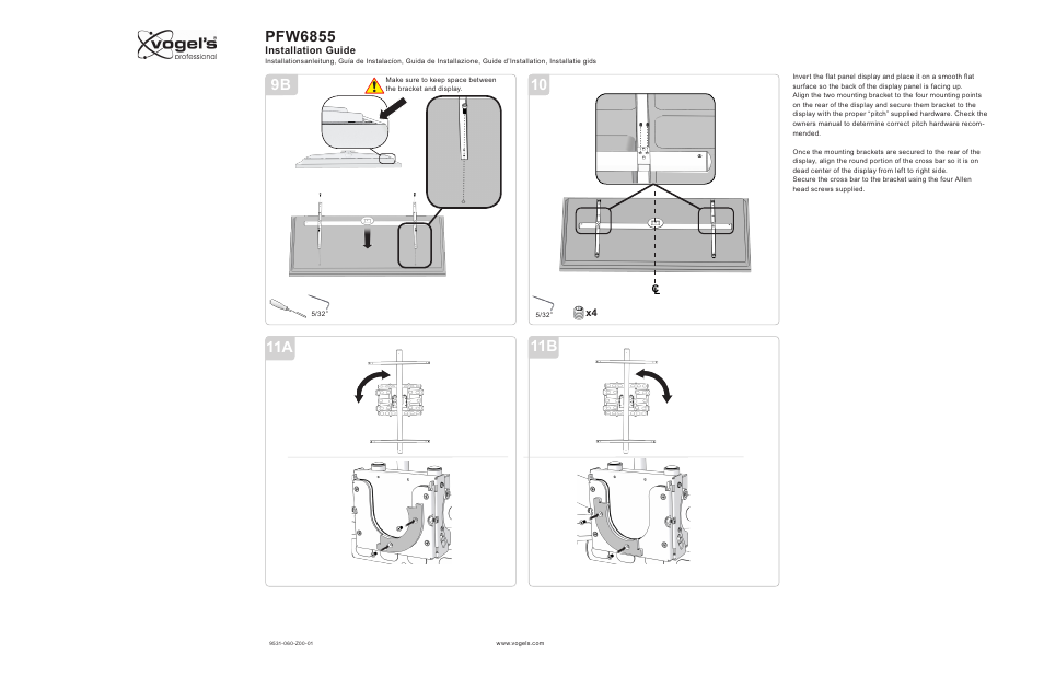 Pfw6855 | Vogels PFW 6855 User Manual | Page 5 / 8